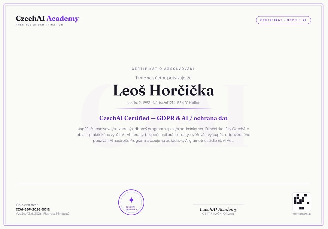 GDPR & AI / ochrana dat