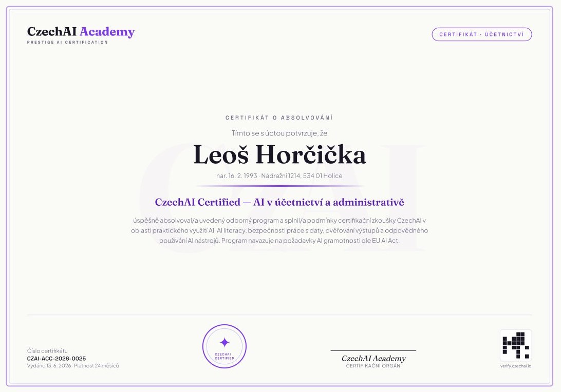 AI v účetnictví a administrativě